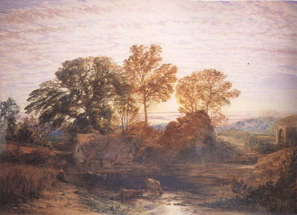 Samuel Palmer The Watermill Norge oil painting art